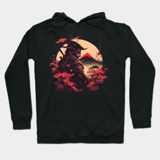 Aesthetic Vintage Samurai Japanese Art Samurai Retro cherry T-Shirt Hoodie